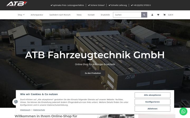 Screenshot of atb-service.de