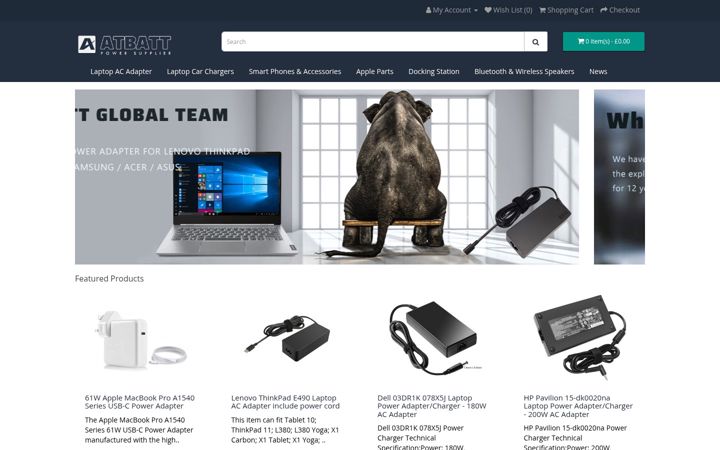 Screenshot of atbatt.co.uk