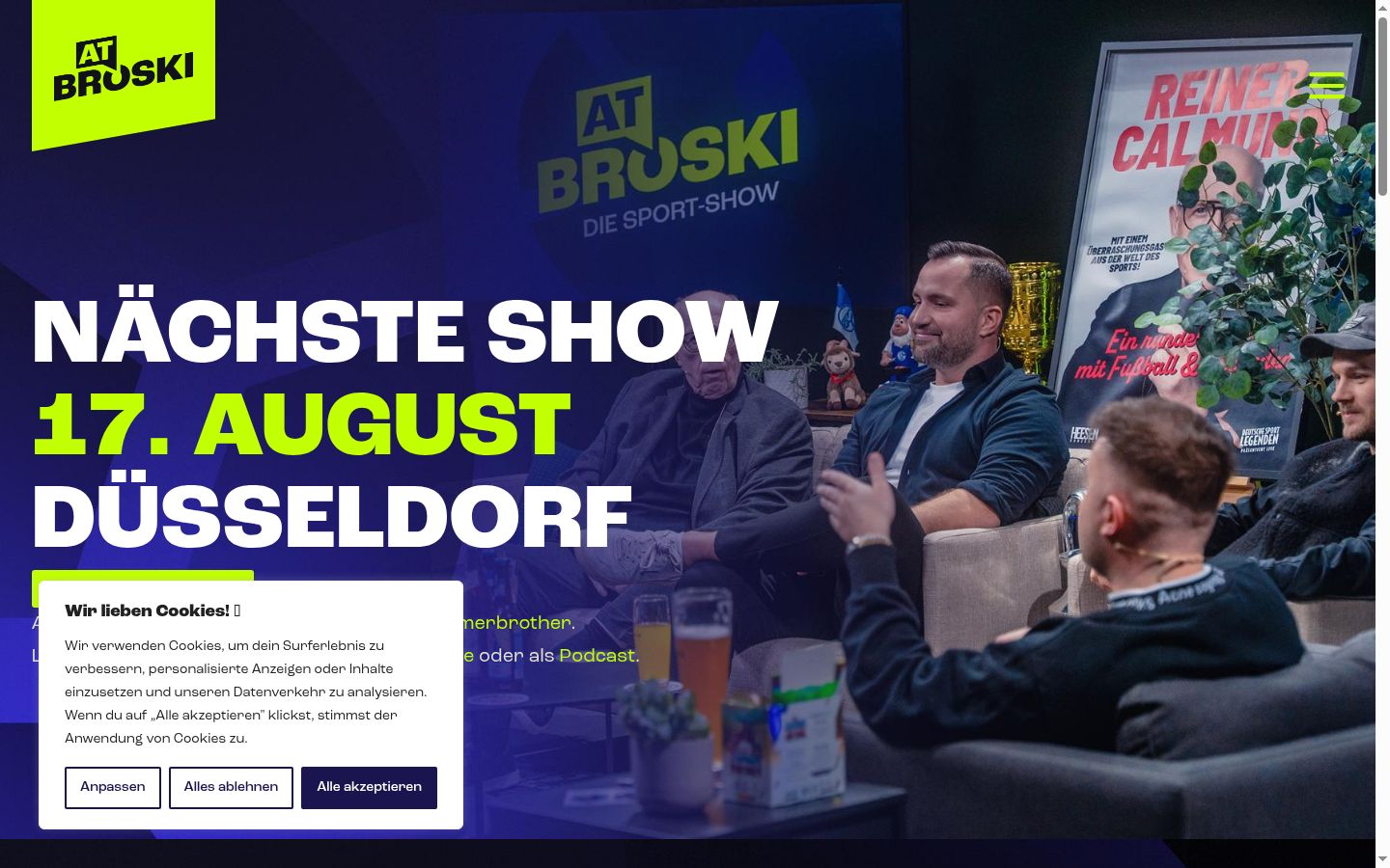 Snímka obrazovky banera súhlasu zobrazeného pred akoukoľvek interakciou