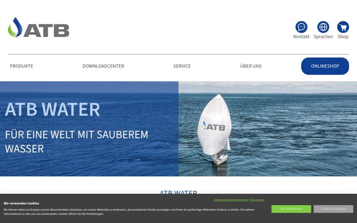 Screenshot of atbwater.de