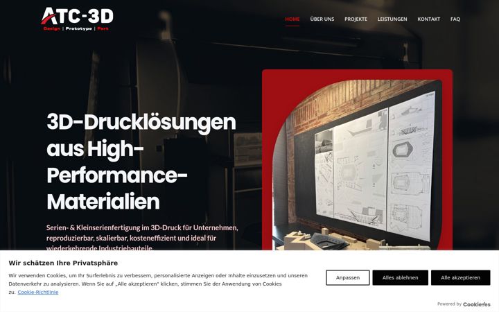 Screenshot of atc-3d.com