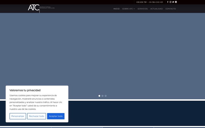 Screenshot van atc-asesoria.es