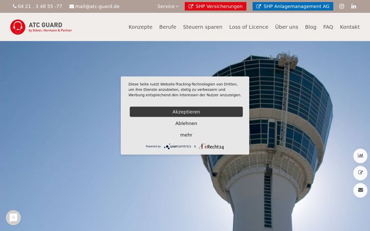 Screenshot of atc-guard.de