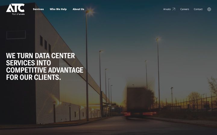 Captura de pantalla de atc-logistics.com