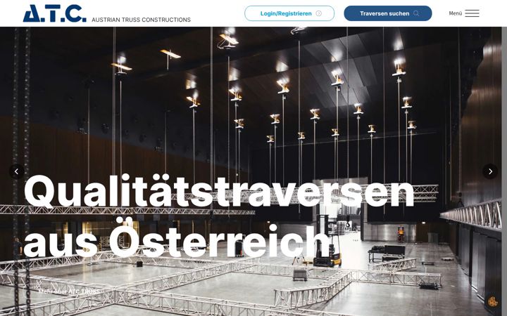 Screenshot of atc-truss.com