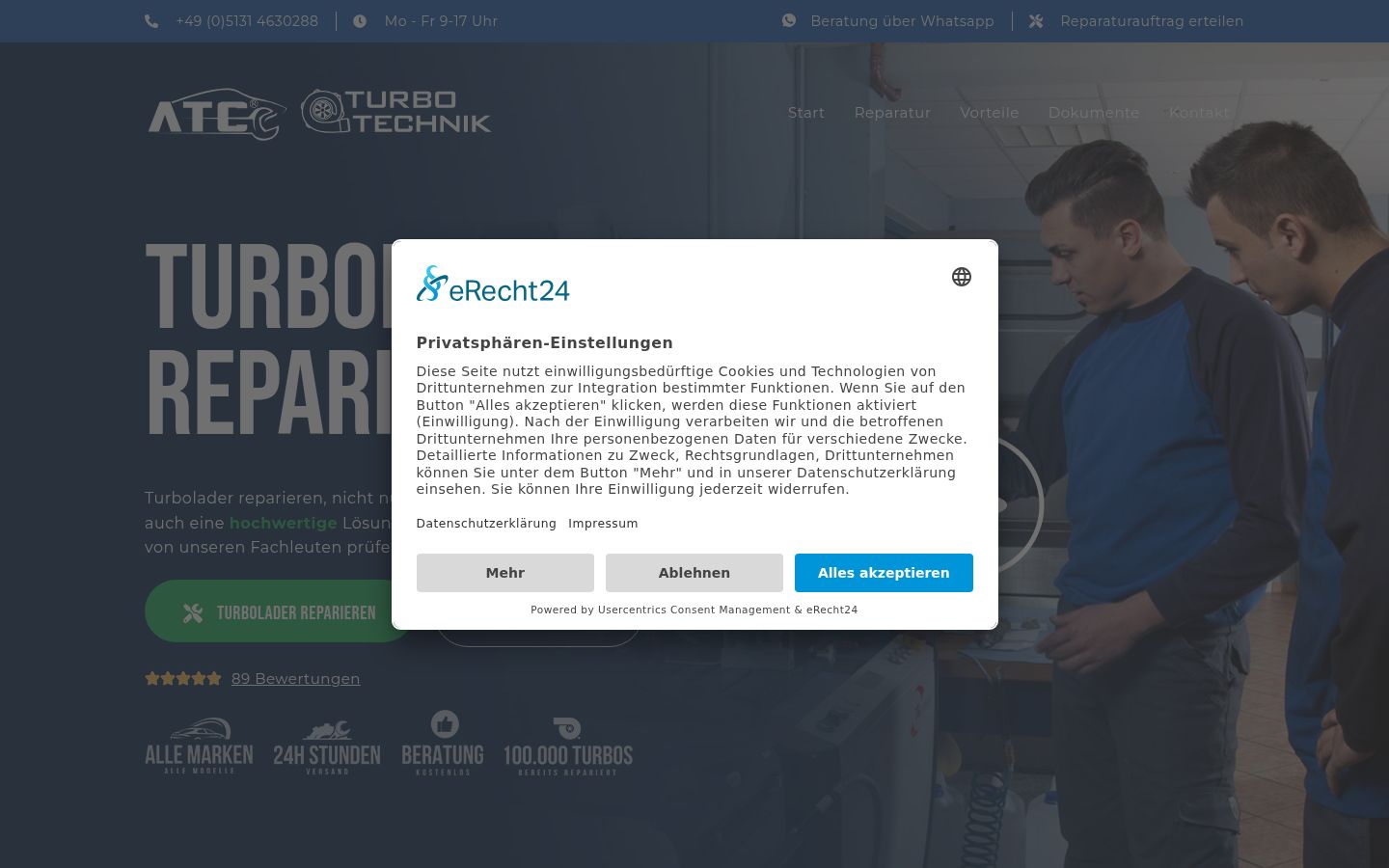 Screenshot tal-banner tal-kunsens muri qabel kwalunkwe interazzjoni