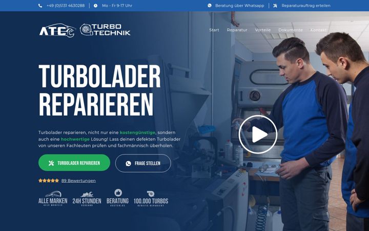 Screenshot of atc-turbotechnik.de