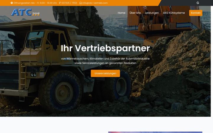Screenshot of atc-vertrieb.com