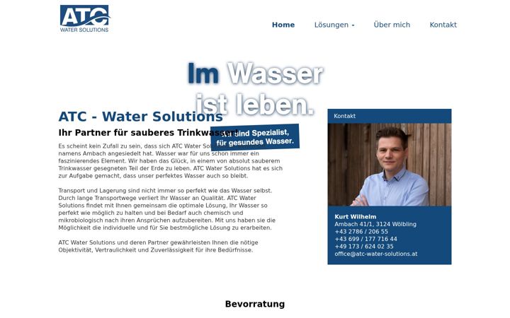 Screenshot of atc-water-solutions.at
