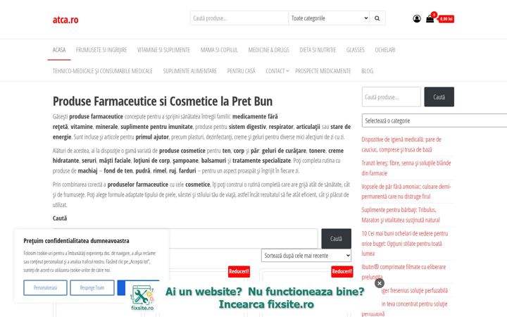 Screenshot of atca.ro