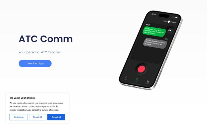 Screenshot of atcc.app