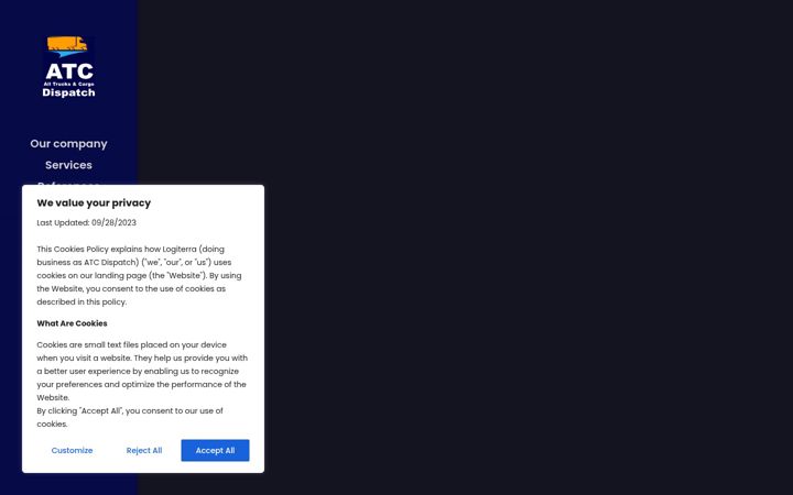 Screenshot of atcdispatch.com