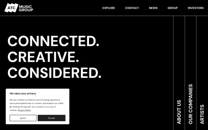Screenshot of atcgroupplc.com
