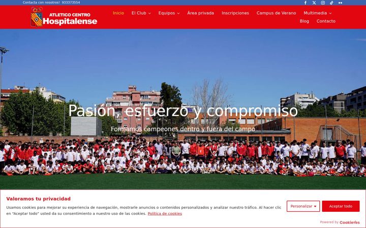 Screenshot van atchospitalense.es