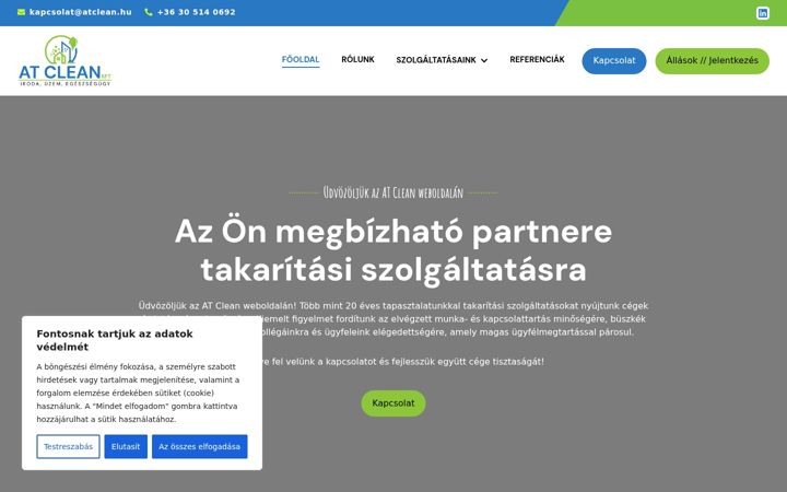 Screenshot of atclean.hu