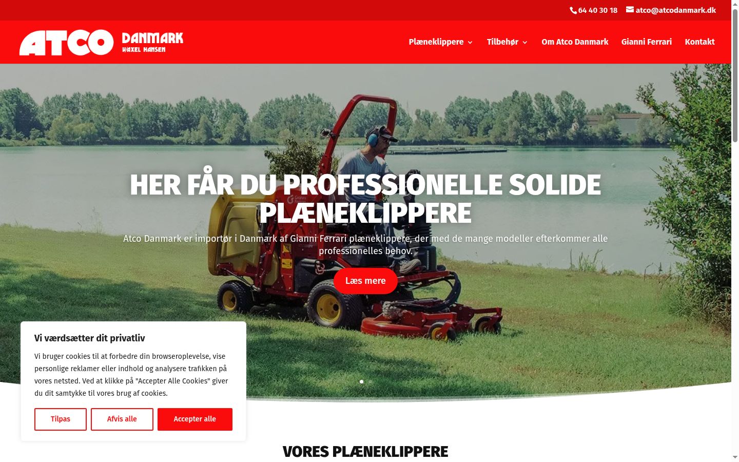 Screenshot des Einwilligungsbanners vor jeglicher Interaktion