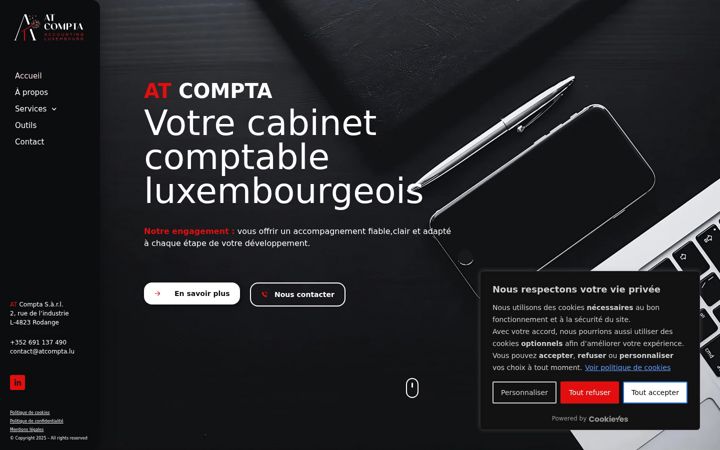 Screenshot of atcompta.lu