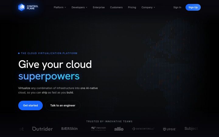 Screenshot of atcontrolplane.com