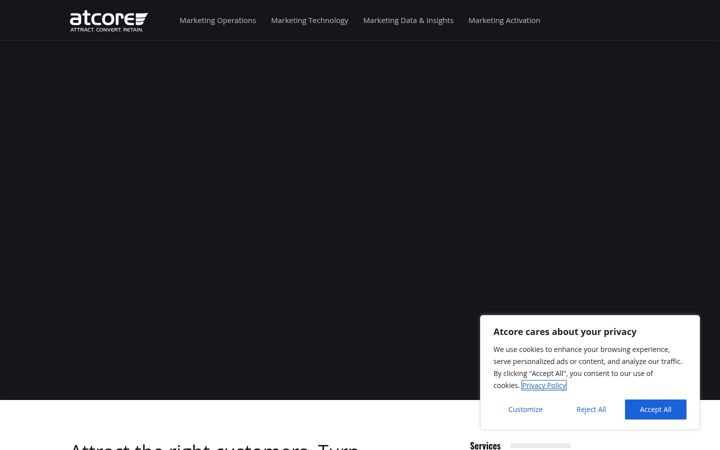 Screenshot of atcore.com