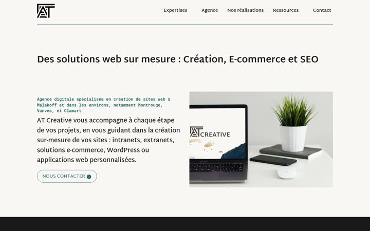 Screenshot of atcreative.fr