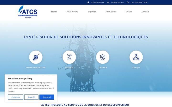 Screenshot ta' atcs-bf.com