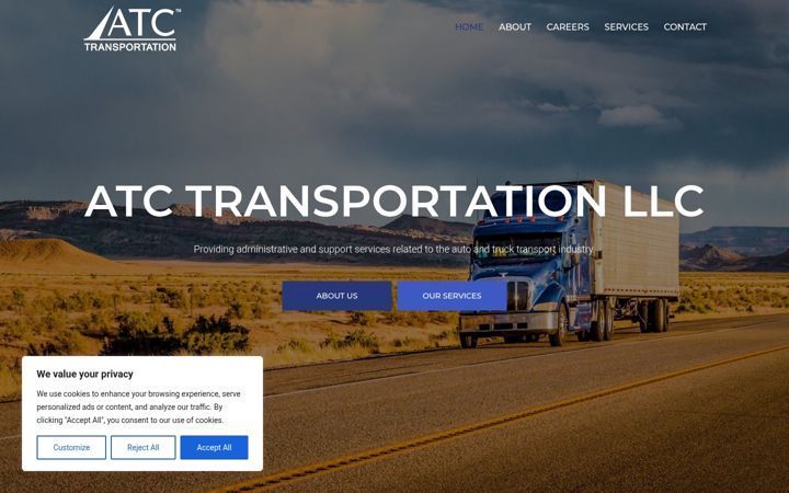 Screenshot of atctransportation.com