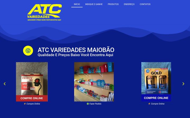 Skærmbillede af atcvariedades.com.br
