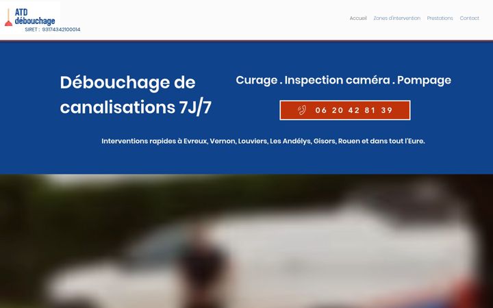 Screenshot of atd-debouchage.com