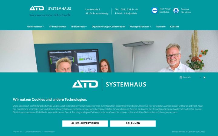 Snimka zaslona za atd-systemhaus.de