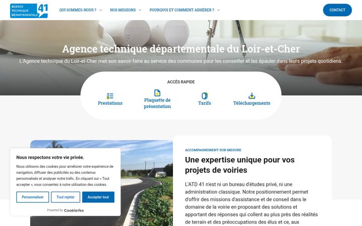 Screenshot of atd41.fr