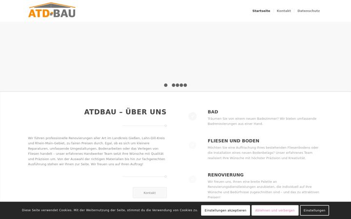 Screenshot of atdbau.de
