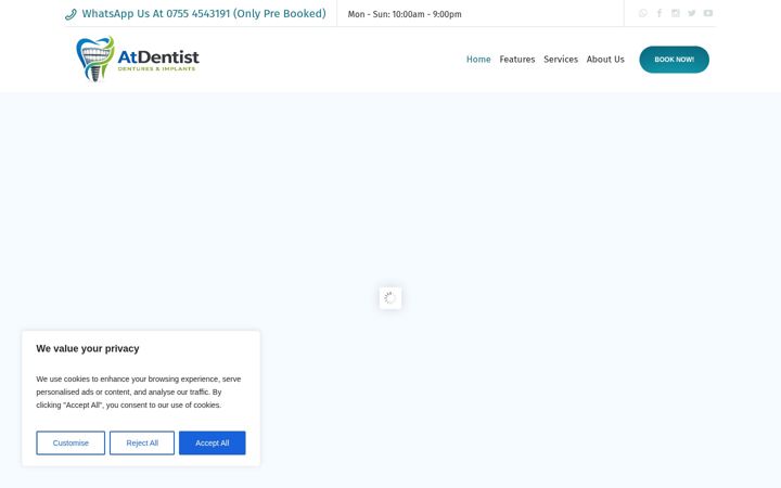 Screenshot van atdentist.in