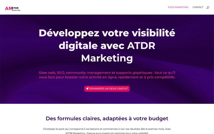 Ekrano kopija atdr-marketing.fr