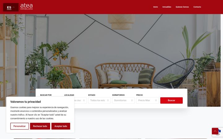 Screenshot van ateainmobiliaria.es