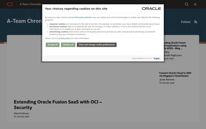 Screenshot of ateam-oracle.com