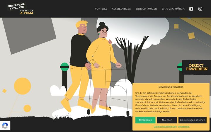 Screenshot of ateam-pflege.de