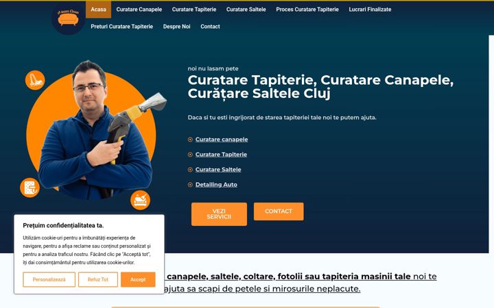 Screenshot of ateamclean.ro