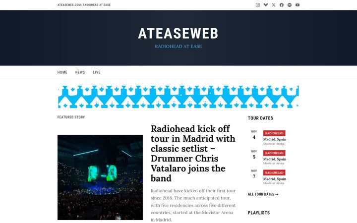 Screenshot of ateaseweb.com