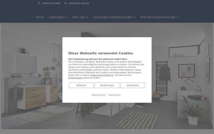 Screenshot of atec-shk.de