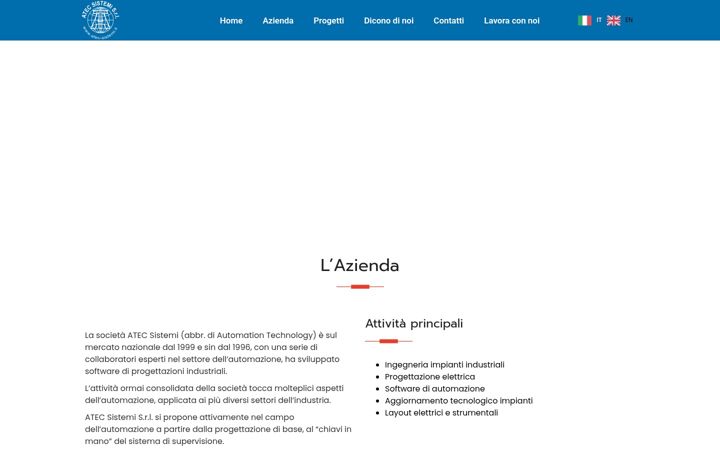 Screenshot of atec-sistemi.it