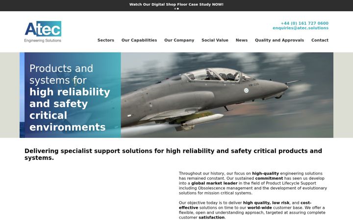 Screenshot of atec.solutions