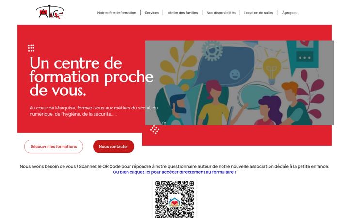 Ekrano kopija atecaformation.fr