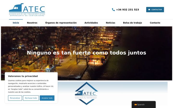 Screenshot van atecbcn.es