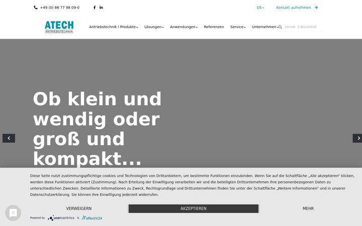Screenshot of atech-antriebstechnik.de