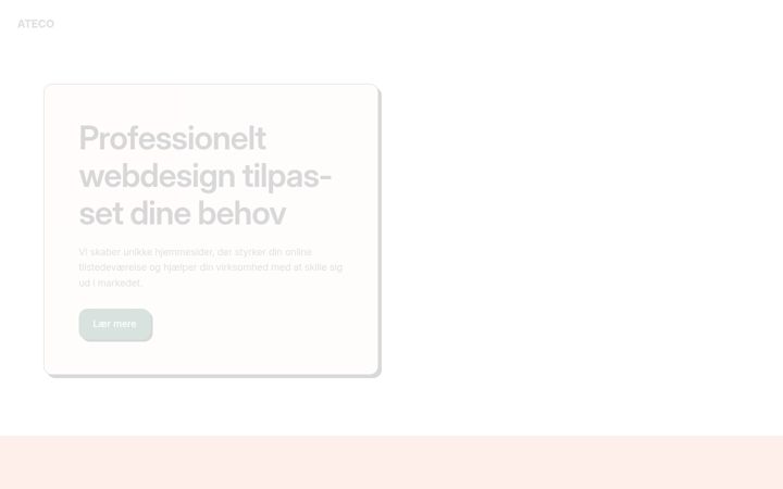 Screenshot of ateco.dk
