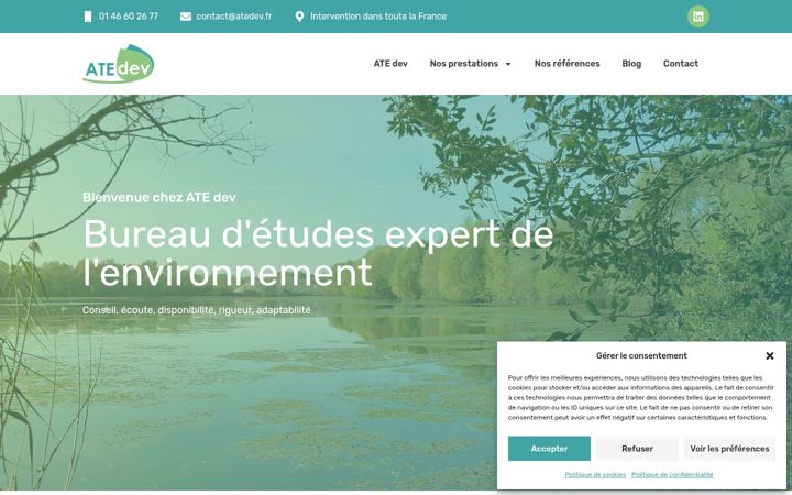 Screenshot of atedev.fr
