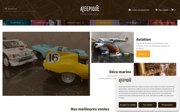 Screenshot του ateepique.fr