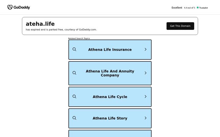 Screenshot of ateha.life