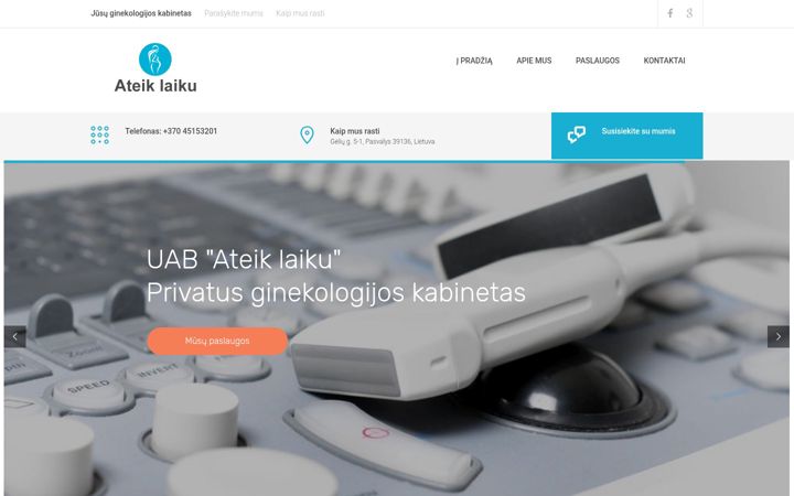 Screenshot of ateiklaiku.lt