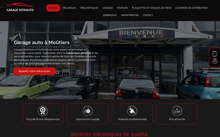 Screenshot of atekauto.fr